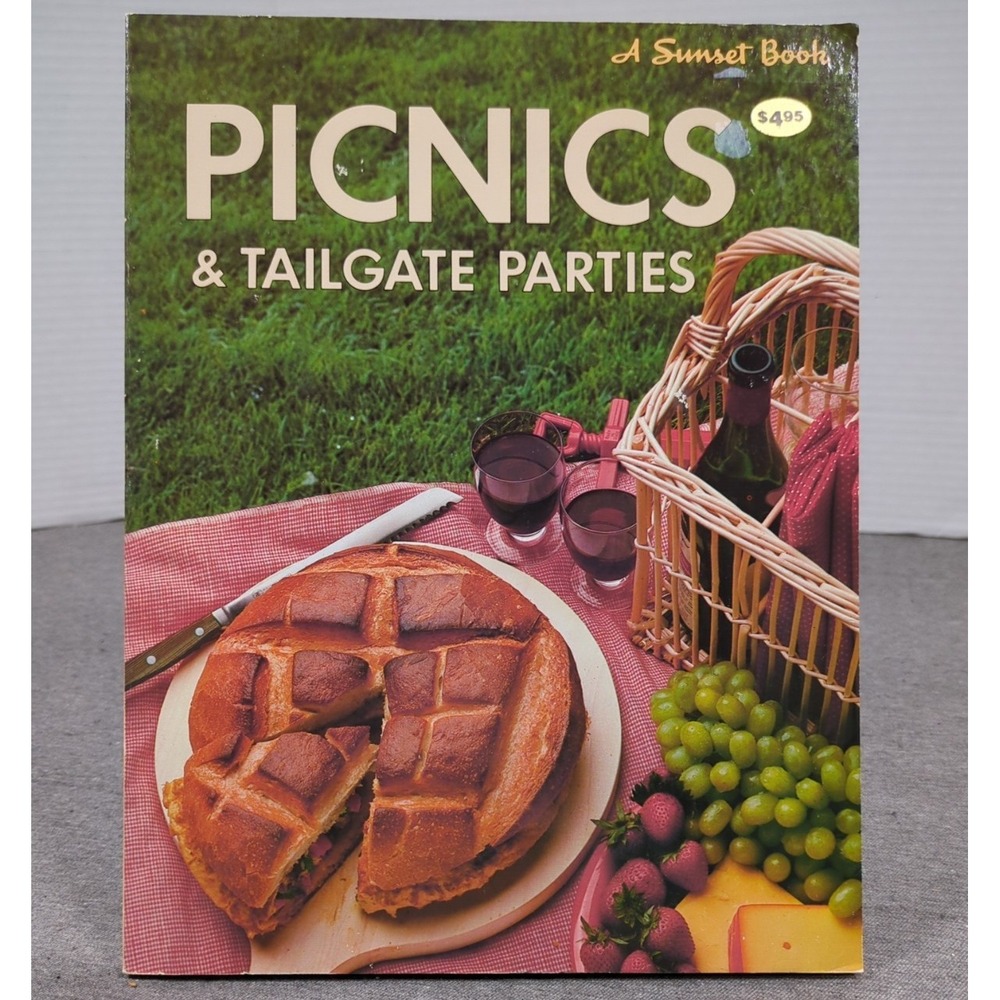 1982 Picinics & Tailgate Parties First Edition A Sunset Books VTG Cookbook